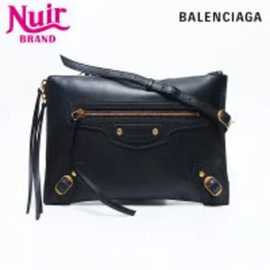 Balenciaga Neoclassic Clutch Shoulder Bag Black
